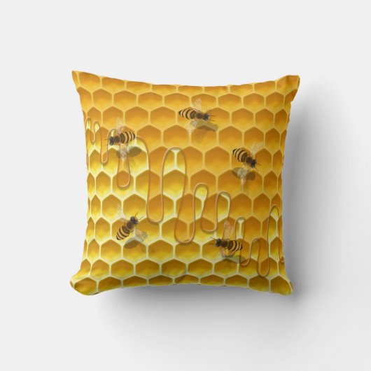 Drilling Hankic & Honeybeesカスタマイズ飛んでいる可能 クッション (正面)