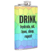 DRINK, 水分補給, 食事, 愛, 睡眠, 繰り返す フラスク (右)
