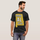 Drink AL Beer State Of Alabama Beer Birmingham Hun Tシャツ (正面フル)