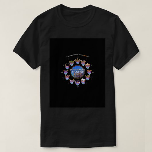 Drink Around The World 2022 – マスク Tシャツ (デザイン正面)