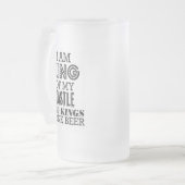 Drink Beer Manly王のビールのジョッキ フロストグラスビールジョッキ (正面左)