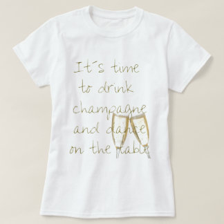 Drink champagne tシャツ