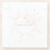 Drink Coaster | ボタニカルフラワータイムカップコースター ガラスコースター (裏面)