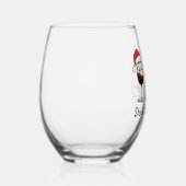 Drink Drank Drunk クリスマス ワイン ステムなしワイングラス (右)