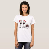Drink Drank Drunk クリスマス ワイン Tシャツ (正面フル)