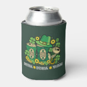 Drink Drank Drunk Funny St Patrick's Day Beer 缶クーラー (缶正面)