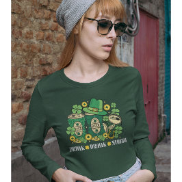 Drink Drank Drunk Funny St Patrick's Day Beer Tシャツ
