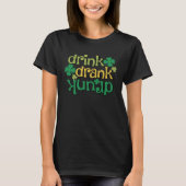 Drink Drank Upside Down Drunk Lucky Graphic Tシャツ (正面)