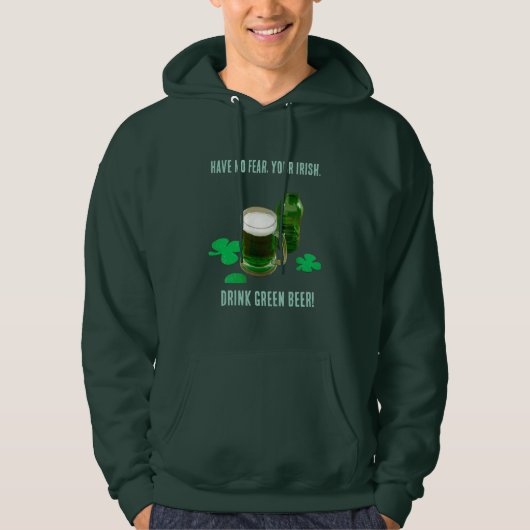 Drink Green Beer T-Shirt パーカ (正面)