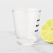 Drink Happy Thoughts on a  ショットグラス (左)