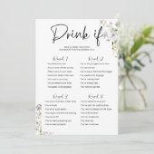 Drink If Bachelorette Game Wildflower 招待状 (スタンド正面)