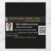 Drink Labels | Birthday | Baby Shower | Custom ワインラベル (シングルラベル)