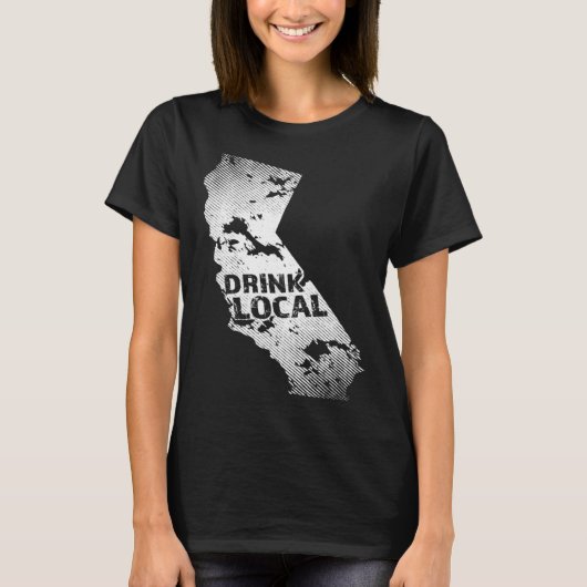 Drink Local California Craft Beer CA Breweries Sou Tシャツ (正面)