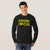 Drink Local Iowa Yellow Tシャツ (正面フル)