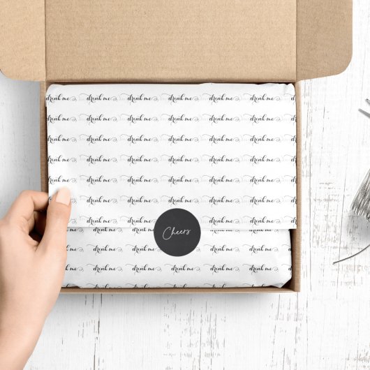 Drink Meスクリプトエレガントティッシュペーパー 薄葉紙