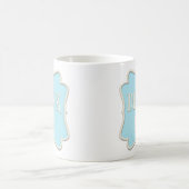"Drink Me"おとぎ話お茶パーティーパステルブルー コーヒーマグカップ (中央)