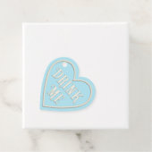 「Drink Me」ティーパーティーブルーハート フェイバータグ (インサイチュ)