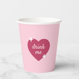 Drink Me Pink Retro Galentines Day Party  紙コップ