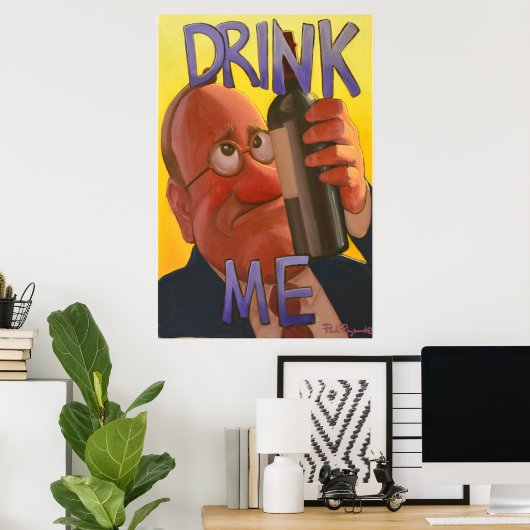 Drink Me Poster ポスター (ホームオフィス)
