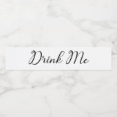 Drink Me Water Bottle Label - Alice in Wonderland ペットボトルラベル (シングルラベル)