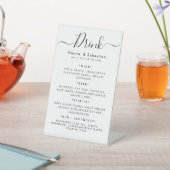 Drink Menu Wedding Reception 台座サイン (インサイチュ)