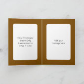 Drink more coffee white brown birthday カード (内部)