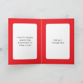 Drink more coffee white red birthday カード (内部)