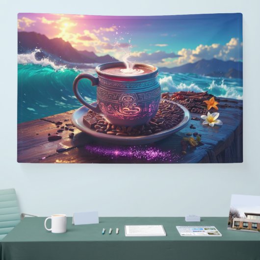 DRINK OF THE GODS - COCOA 横断幕 (トレードショー)