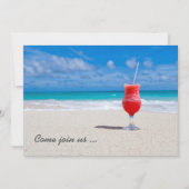 Drink On Beach custom invitation 招待状 (正面)