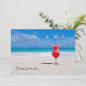 Drink On Beach custom invitation 招待状 (スタンド正面)