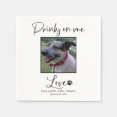 Drink On Me Pet Photography 結婚's スタンダードカクテルナプキン (正面)