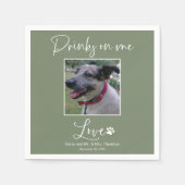 Drink On Me Pet Photography 結婚's スタンダードカクテルナプキン (正面)