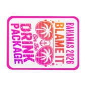 Drink Package Cruise Ship Stateroom Magnet マグネット (横)