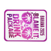 Drink Package Cruise Ship Stateroom Magnet マグネット (横)