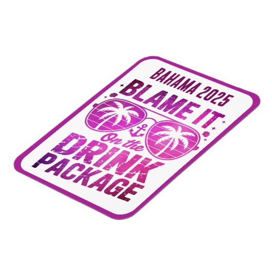 Drink Package Cruise Ship Stateroom Magnet マグネット (左側)