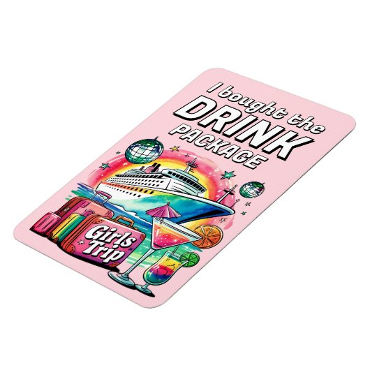 Drink Package Cruise Ship Stateroom Magnet マグネット (左側)