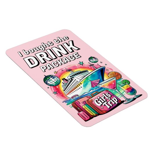 Drink Package Cruise Ship Stateroom Magnet マグネット (右側)