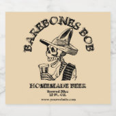 Drink Skeletonテンプレート ビールラベル (シングルラベル)