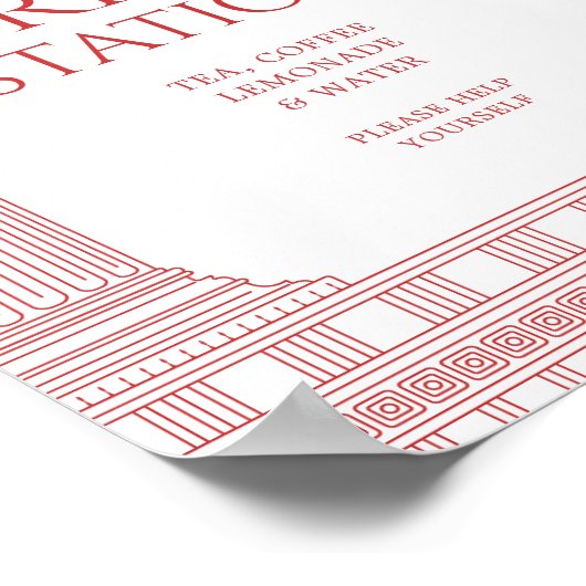 Drink Station poster for goddess party ポスター (角)