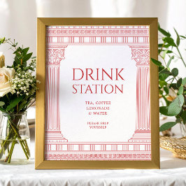 Drink Station poster for goddess party ポスター