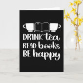 Drink Tea Book 読 Be Happy カード (黄色い花)