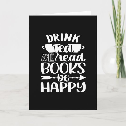Drink Tea Book 読 Be Happy カード (正面)