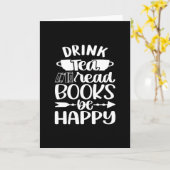 Drink Tea Book 読 Be Happy カード (黄色い花)