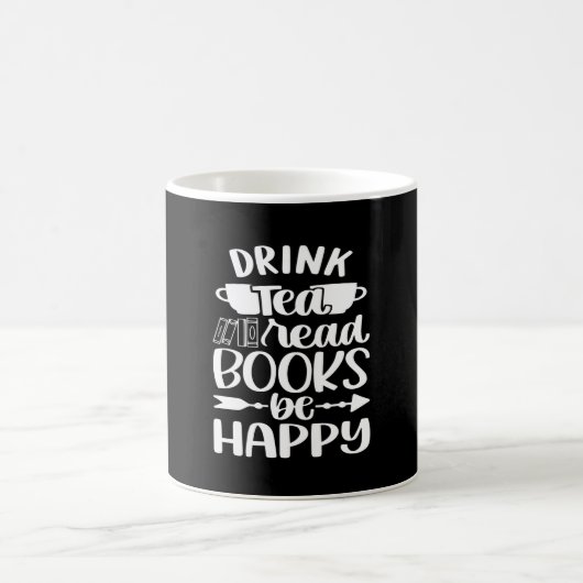 Drink Tea Book 読 Be Happy コーヒーマグカップ (中央)