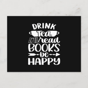 Drink Tea Book 読 Be Happy ポストカード