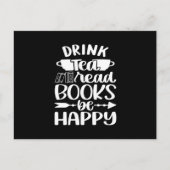 Drink Tea Book 読 Be Happy ポストカード (正面)