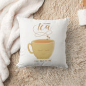 Drink Tea & Let It Be-Throw Pillow クッション (ブランケット)