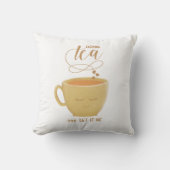 Drink Tea & Let It Be-Throw Pillow クッション (正面)