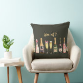 Drink Themed Wine Bottle Wine Not Funny Wine Glass クッション (椅子)