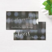Drink Tickets, White Script Over Neutral Bokeh (デスク)